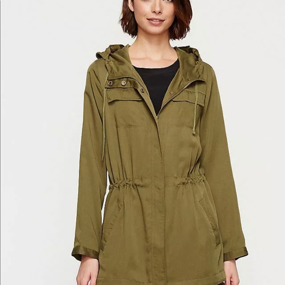 Eileen Fisher Polished Tencel Hooded Anorak Jacket - Picture 3 of 12